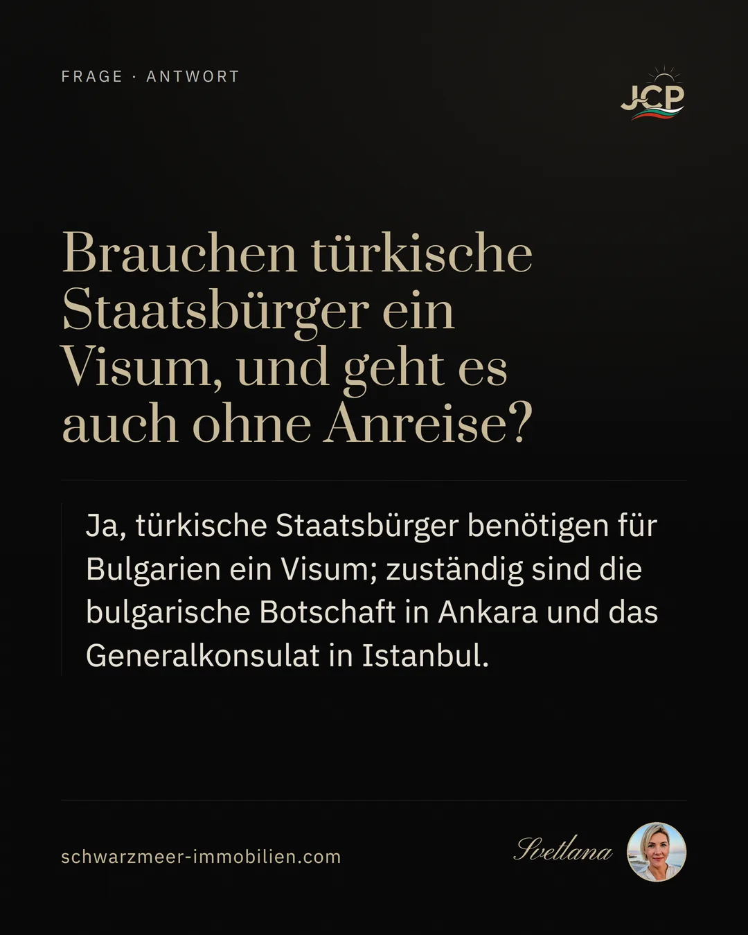 Brauchen türkische Staatsbürger ein Visum, und geht es auch ohne Anreise?