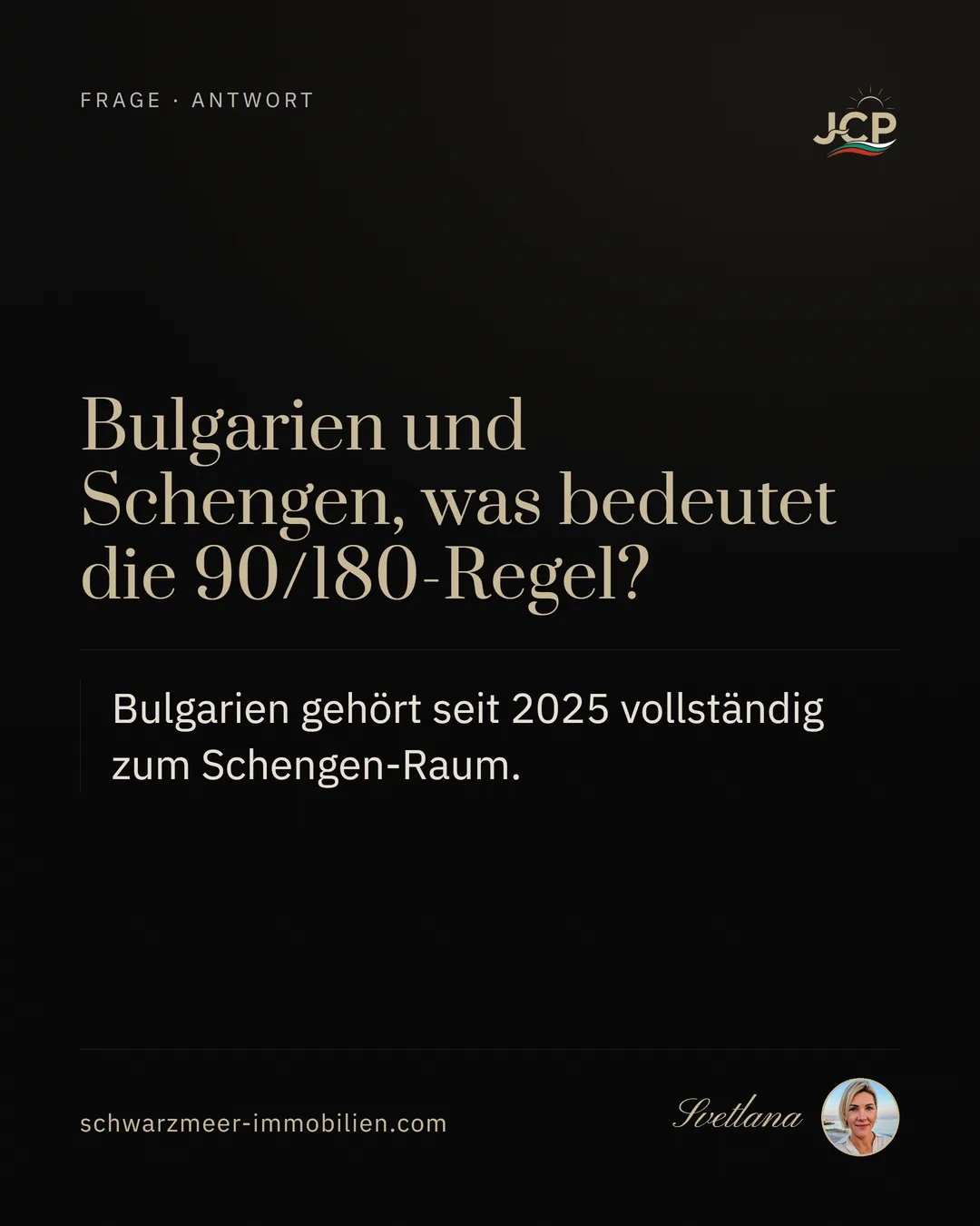 Bulgarien und Schengen, was bedeutet die 90/180-Regel?