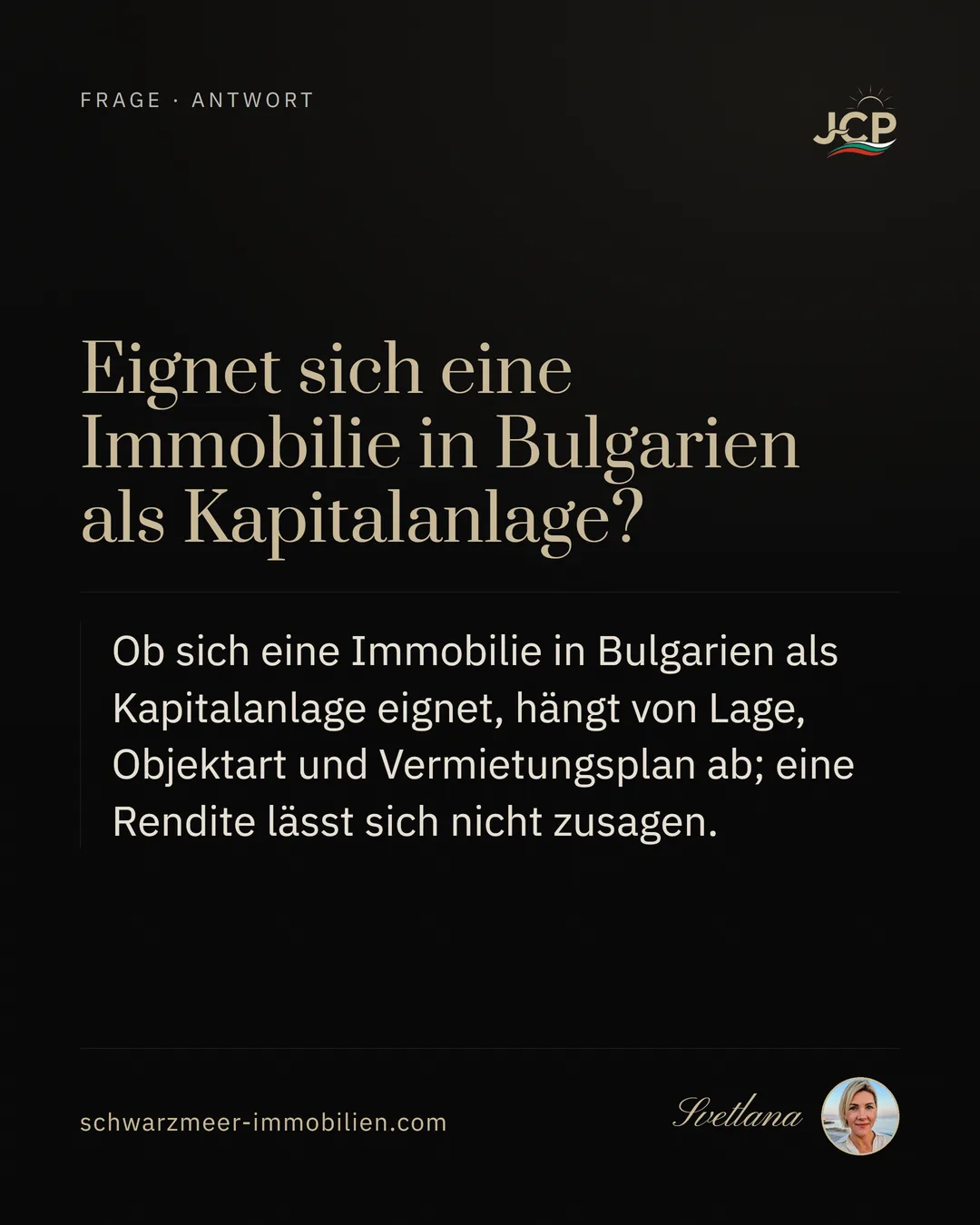 Eignet sich eine Immobilie in Bulgarien als Kapitalanlage?