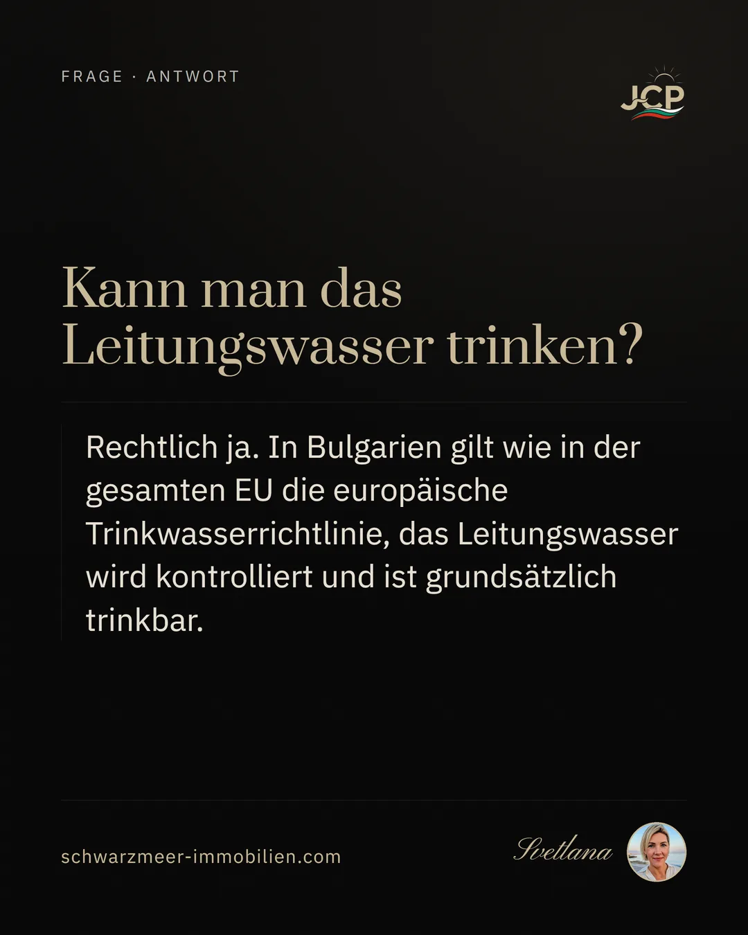 Kann man das Leitungswasser trinken?