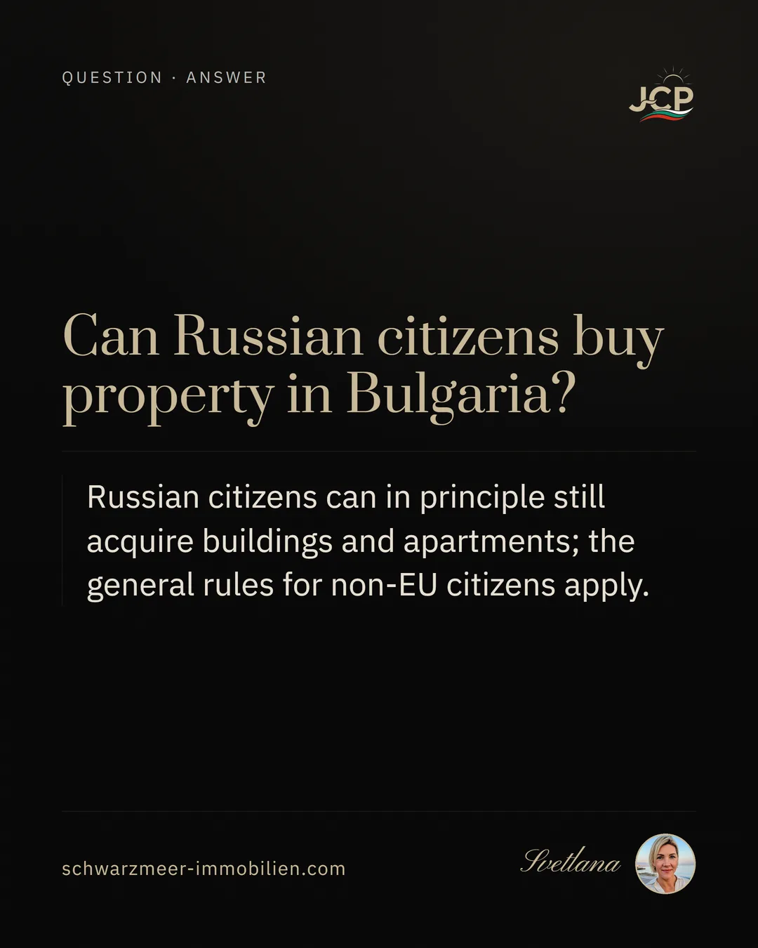 Can Russian citizens buy property in Bulgaria?