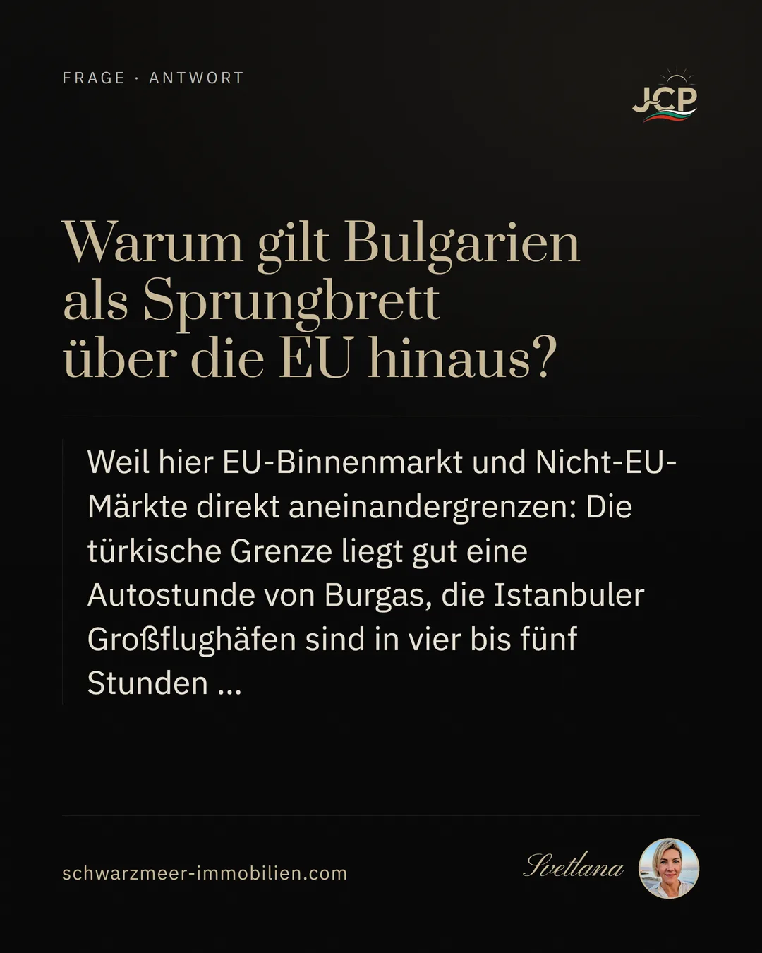 Warum gilt Bulgarien als Sprungbrett über die EU hinaus?