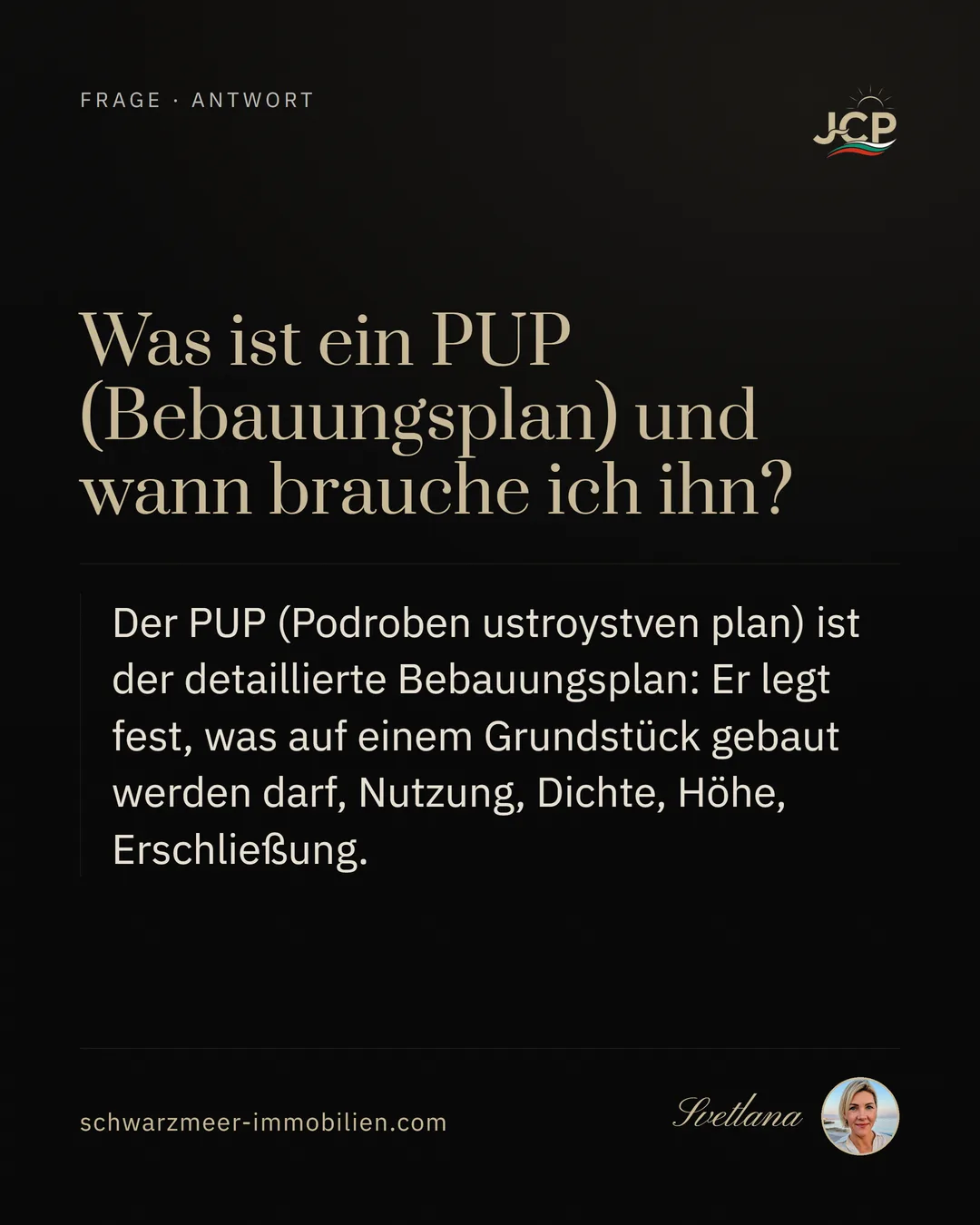 Was ist ein PUP (Bebauungsplan) und wann brauche ich ihn?