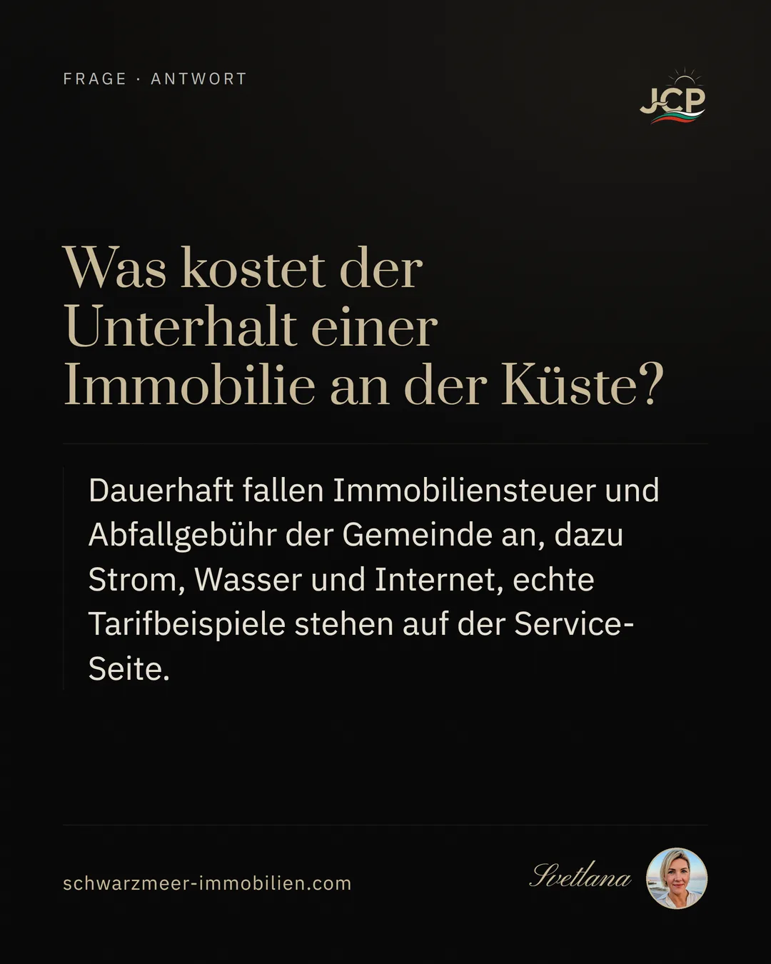 Was kostet der Unterhalt einer Immobilie an der Küste?