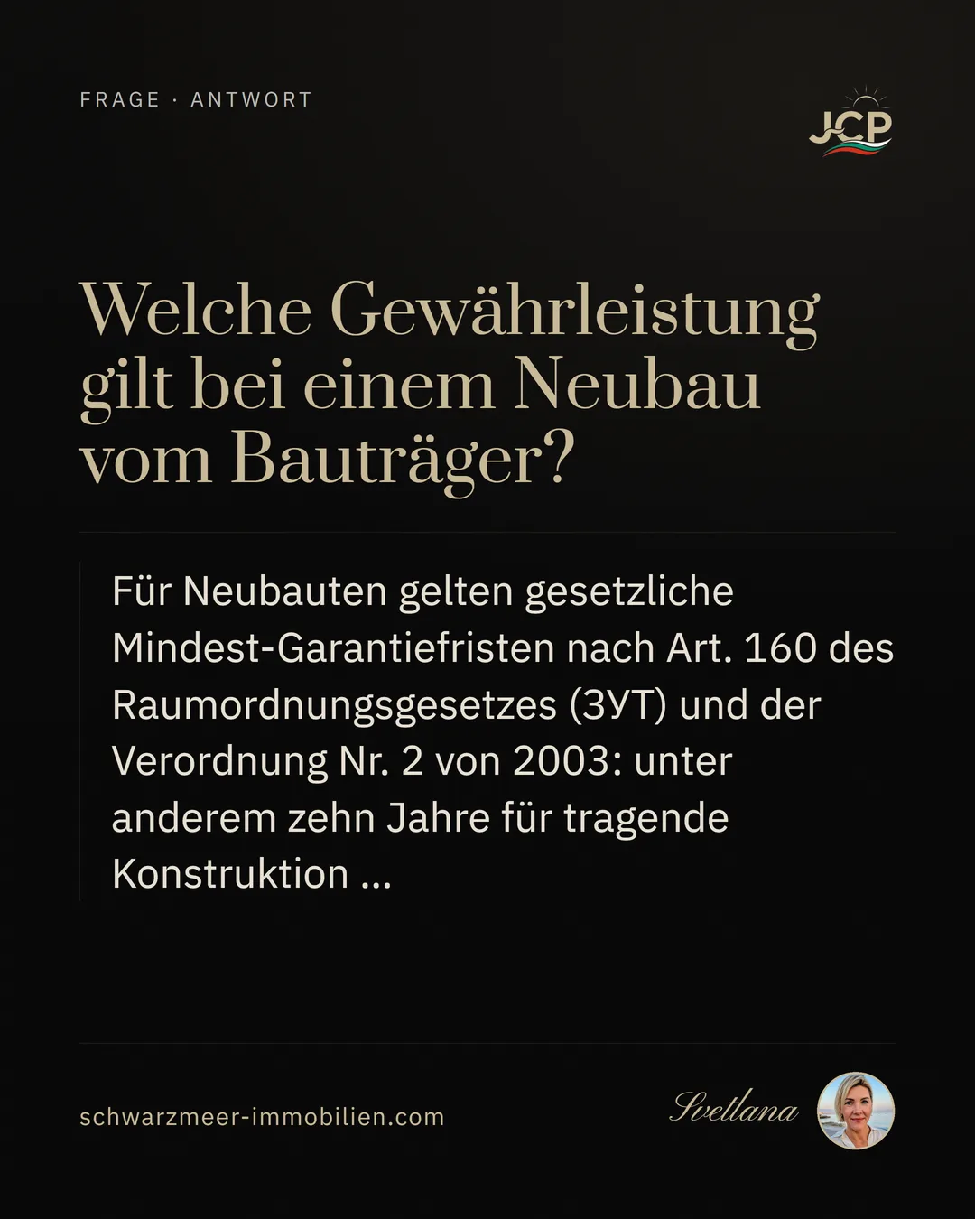 Welche Gewährleistung gilt bei einem Neubau vom Bauträger?