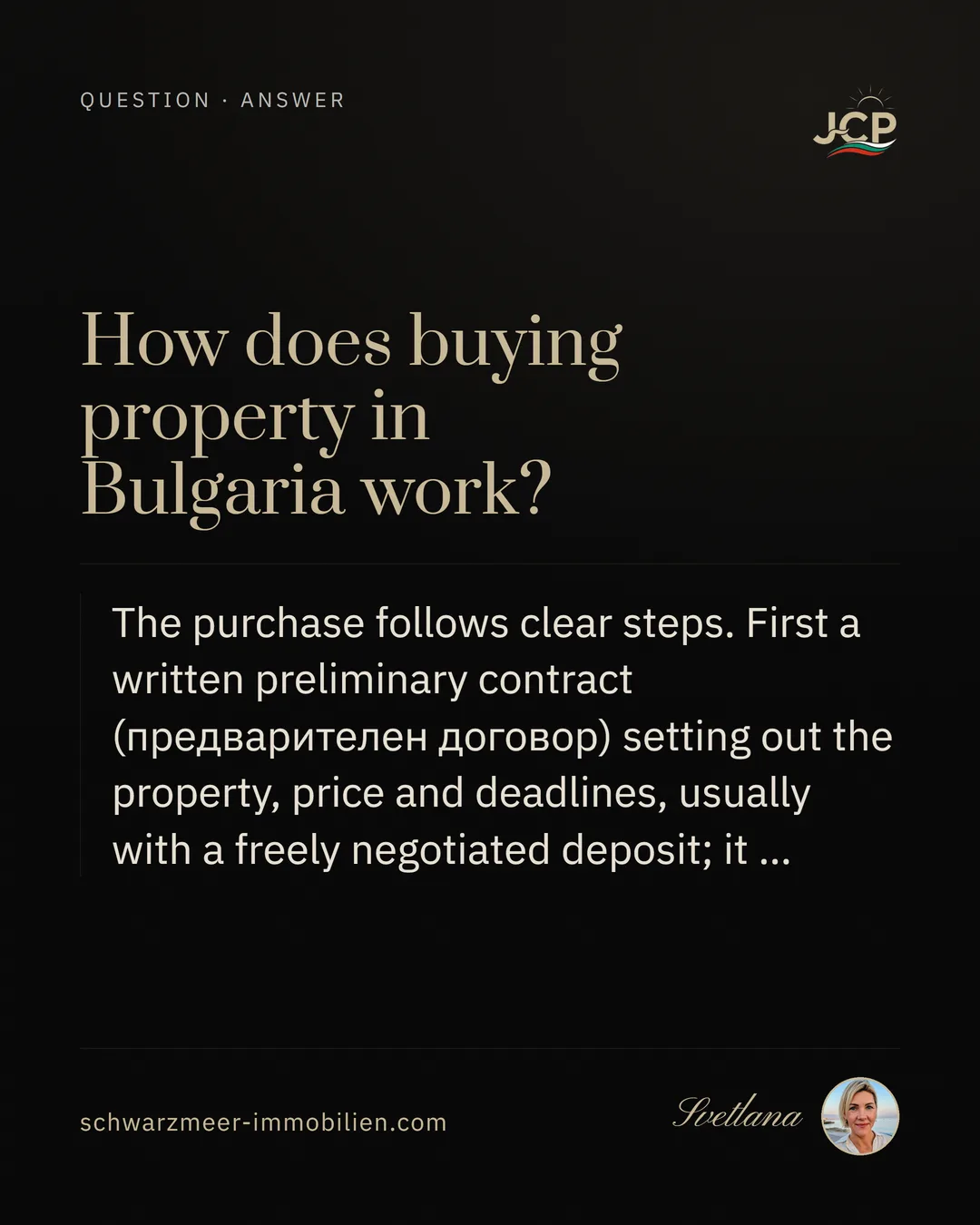 How does buying property in Bulgaria work?