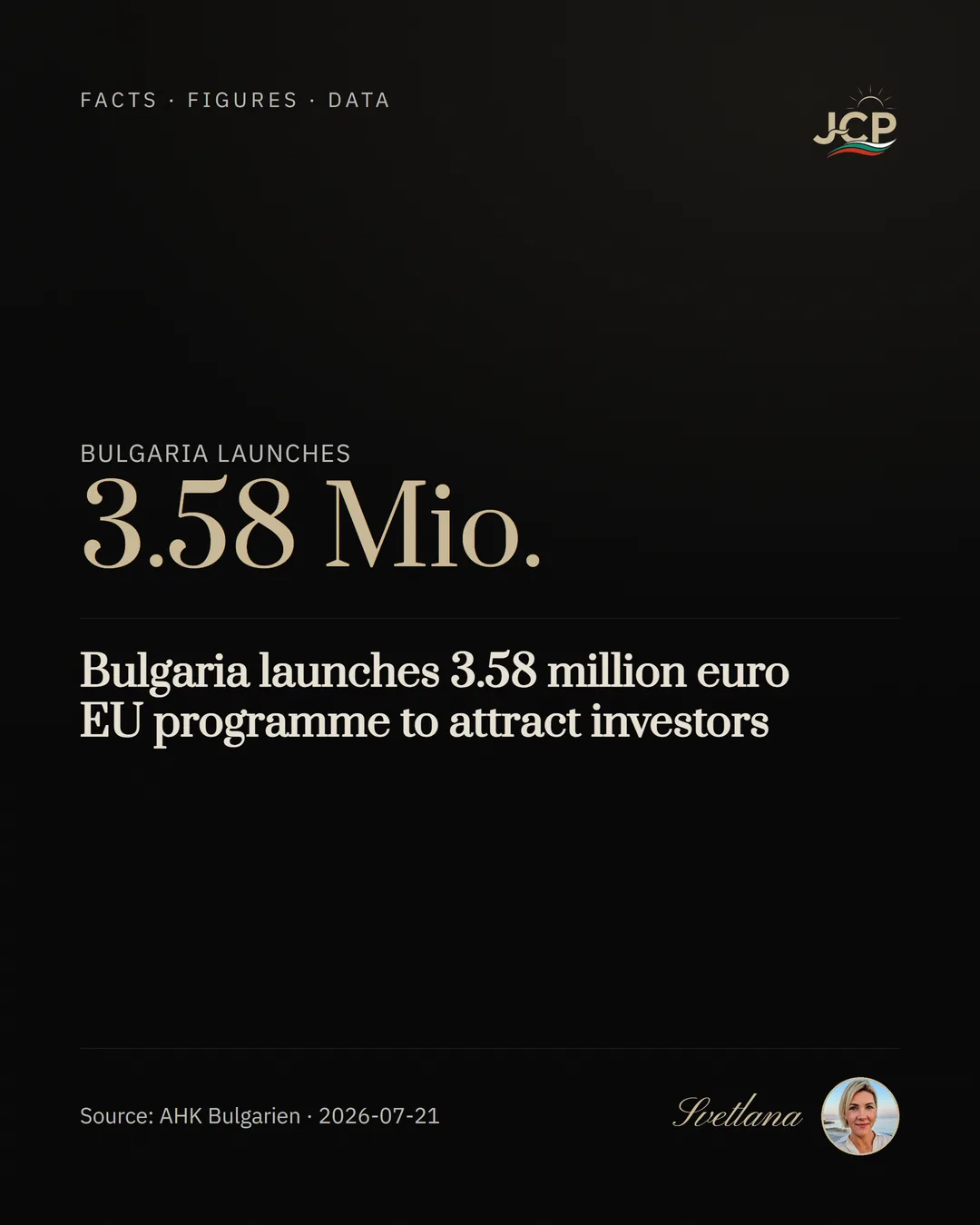 Bulgaria launches 3.58 million euro EU programme to attract investors