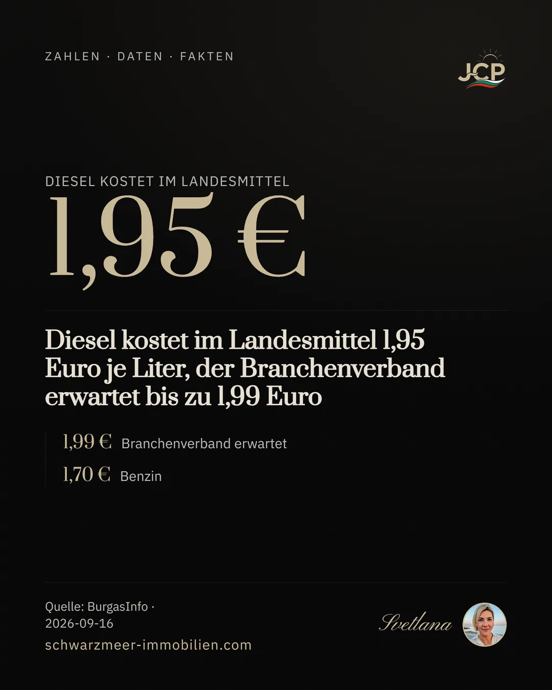 Diesel kostet im Landesmittel 1,95 Euro je Liter, der Branchenverband erwartet bis zu 1,99 Euro