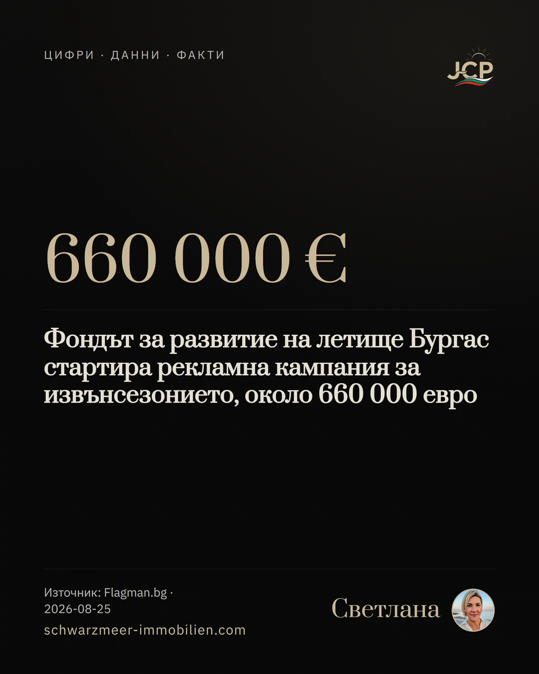Фондът за развитие на летище Бургас стартира рекламна кампания за извънсезонието, около 660 000 евро