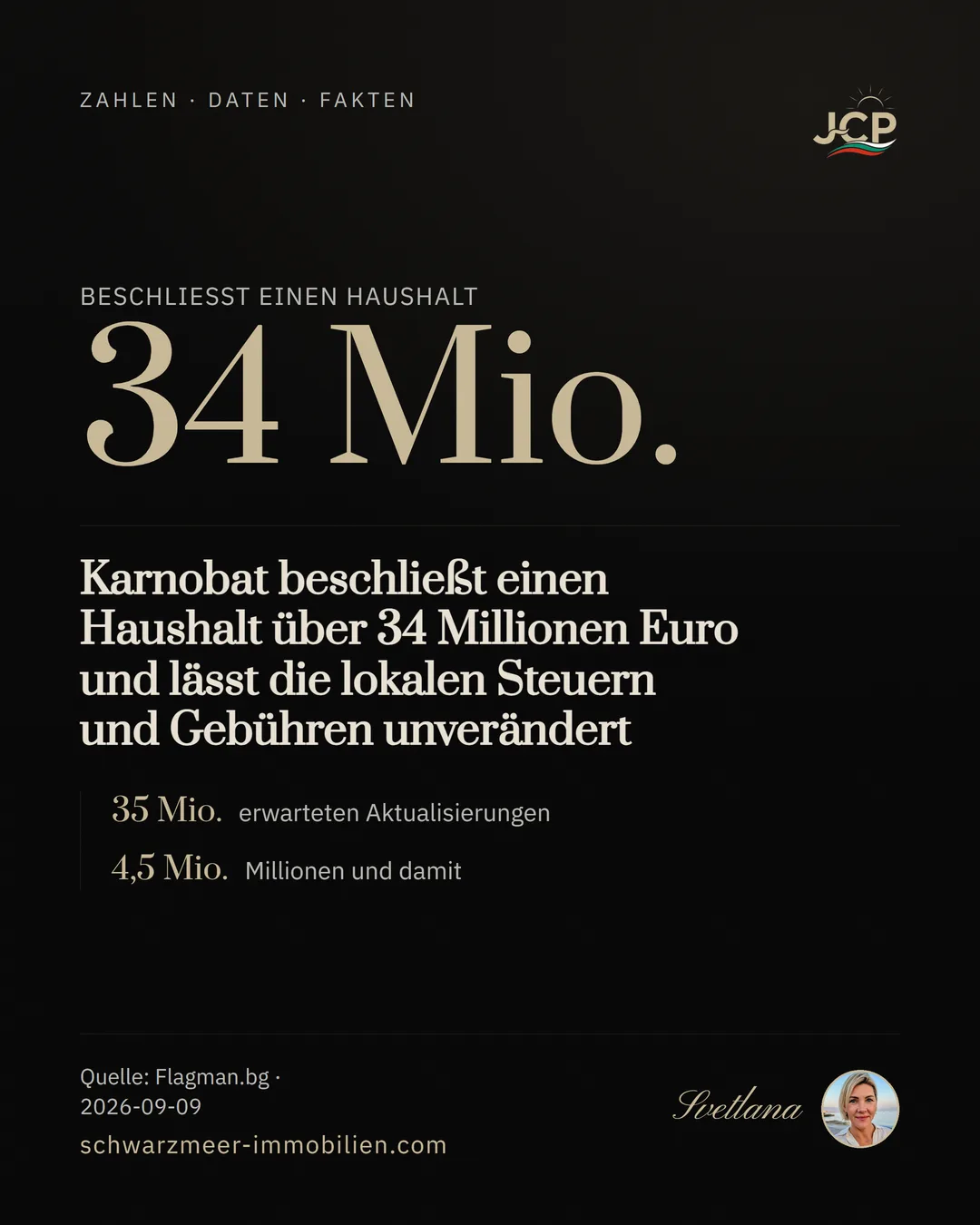 Karnobat beschließt einen Haushalt über 34 Millionen Euro und lässt die lokalen Steuern und Gebühren unverändert