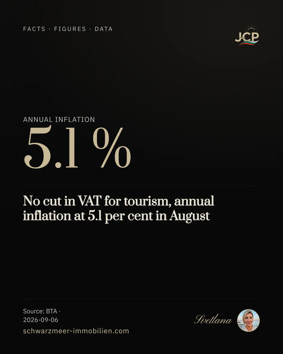 No cut in VAT for tourism, annual inflation at 5.1 per cent in August
