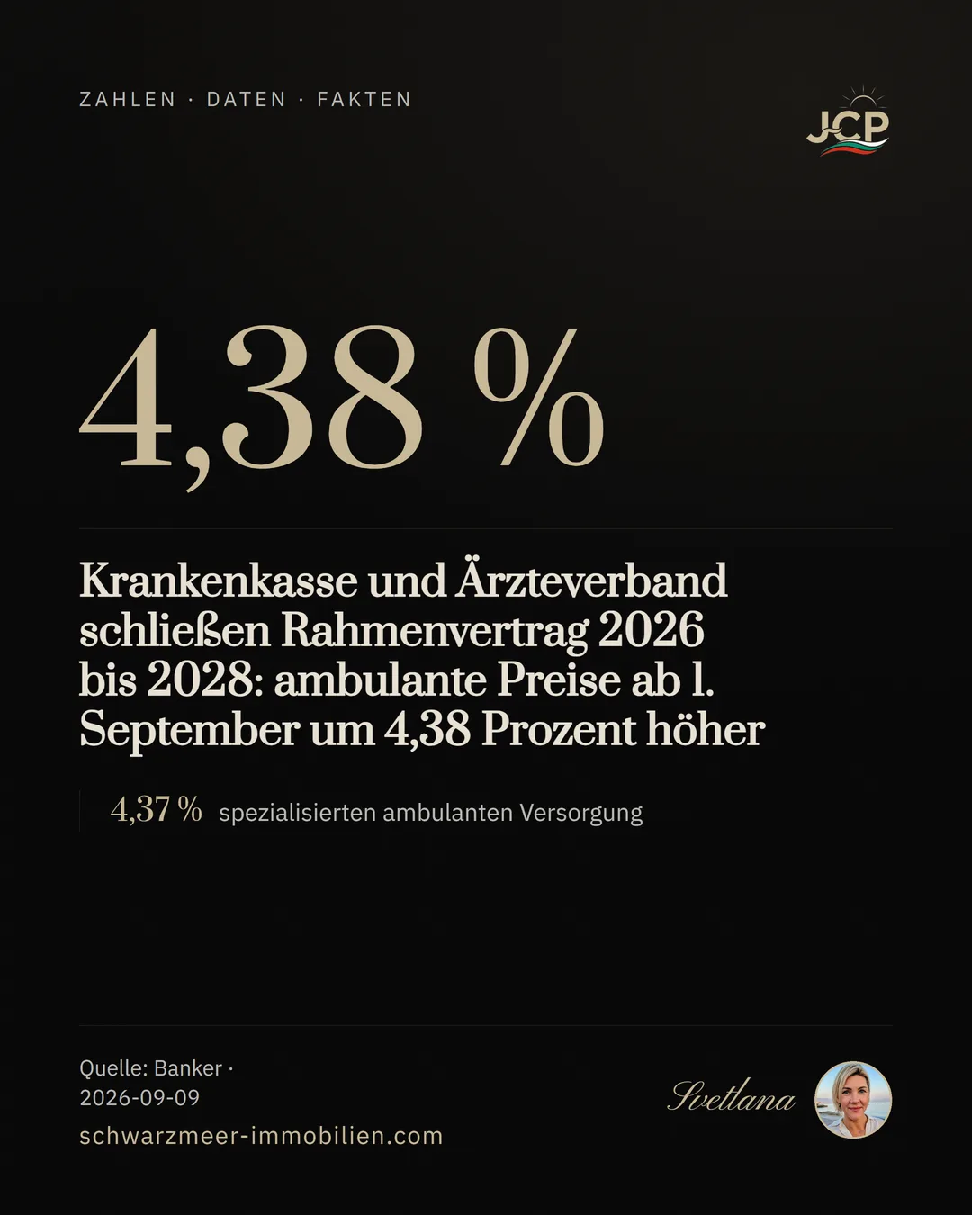 Krankenkasse und Ärzteverband schließen Rahmenvertrag 2026 bis 2028: ambulante Preise ab 1. September um 4,38 Prozent höher