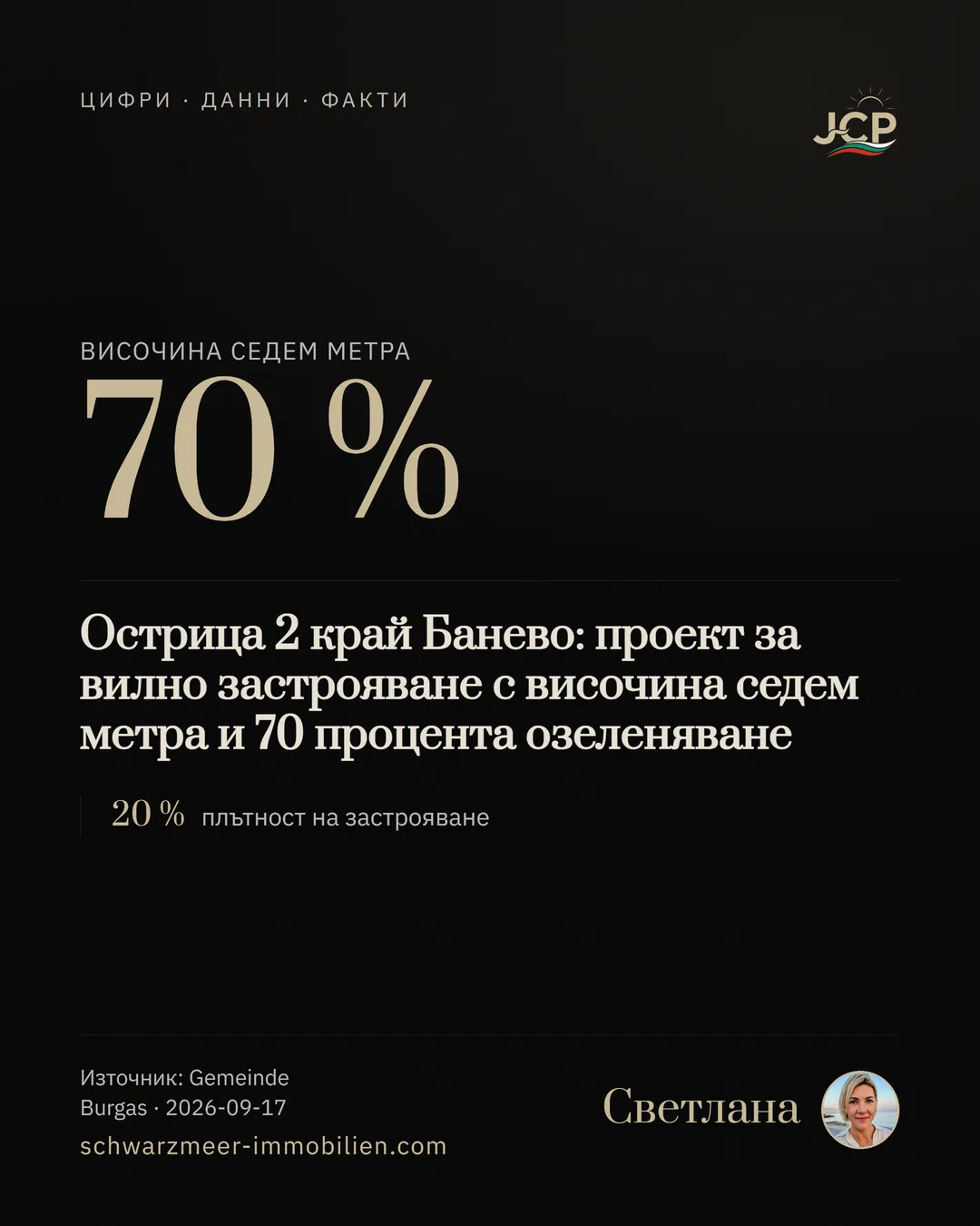 Острица 2 край Банево: проект за вилно застрояване с височина седем метра и 70 процента озеленяване