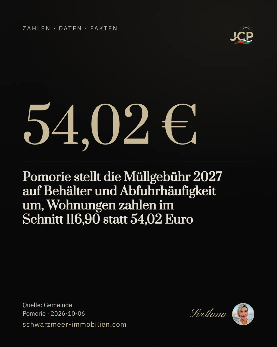 Pomorie stellt die Müllgebühr 2027 auf Behälter und Abfuhrhäufigkeit um, Wohnungen zahlen im Schnitt 116,90 statt 54,02 Euro